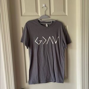 Bella Canvas Gray Short Sleeve Tee with Minimalist Design
